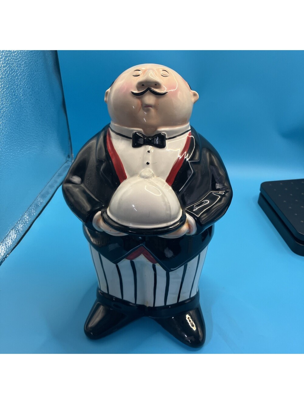 TRACY FLICKINGER CERAMIC CHEF Utensils Holder EUC
